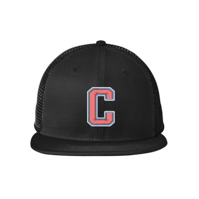 Flatbill New Era Trucker - C embroidered 3D Thumbnail