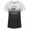 Women's V-Neck Ombre T-Shirt Thumbnail
